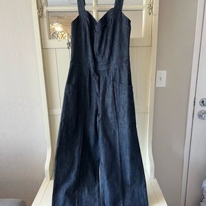 Laura Byrnes Jean Jumpsuit
